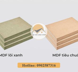 So sánh gỗ công nghiệp MDF thường và MDF lõi xanh chống ẩm