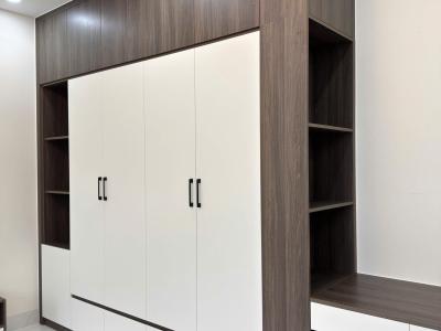 Thi c&ocirc;ng nội thất ph&ograve;ng ngủ gỗ c&ocirc;ng nghiệp hiện đại tại B&igrave;nh Dương