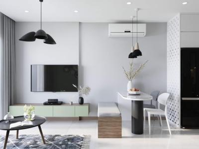 Thiết Kế Thi Công Nội Thất Gỗ Công Nghiệp hiện Đại Căn Hộ Chung Cư