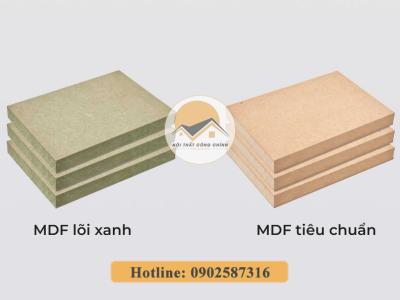 So sánh gỗ công nghiệp MDF thường và MDF lõi xanh chống ẩm