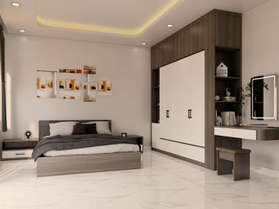 Thiết Kế Ph&ograve;ng Ngủ Hiện Đại Tối Giản, Ấm C&uacute;ng