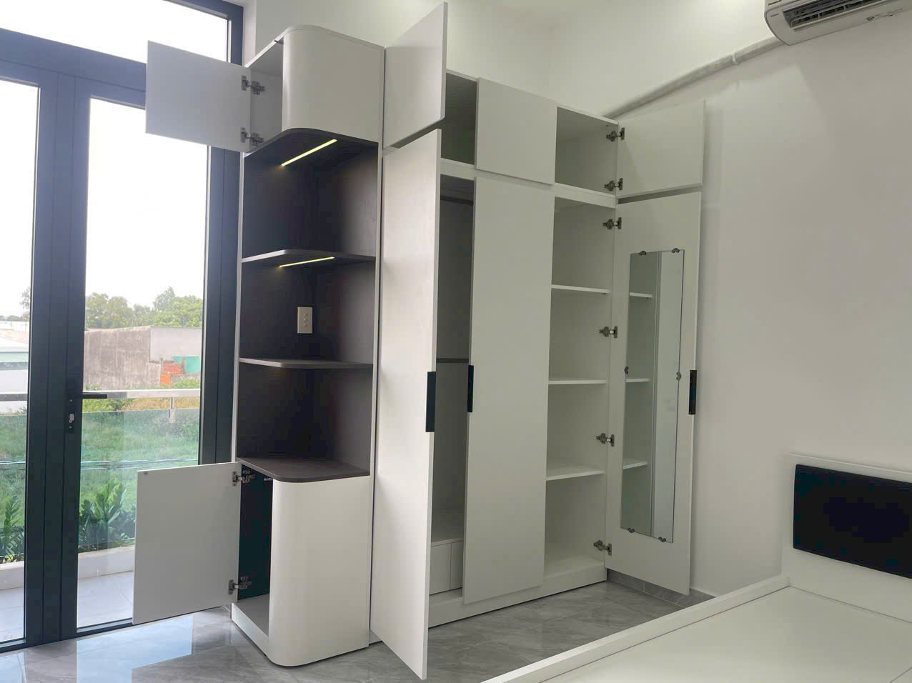 tủ quần áo gỗ MDF lõi xanh chống ẩm
